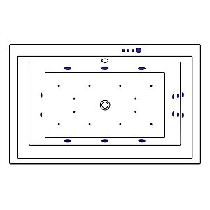 Ванна акриловая EXCELLENT Crown Lux ULTRA WAEX.CRO19.ULTRA.CR 190x120 белая с гидромассажем купить в интернет-магазине Sanbest