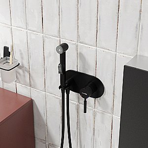 Гигиенический душ WasserKRAFT Gollach 3338 черный матовый купить в интернет-магазине сантехники Sanbest