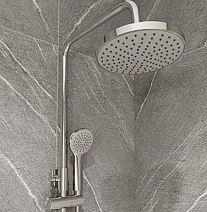 Душевая система Milardo Simp SIMSB1FM06 хром купить в интернет-магазине сантехники Sanbest