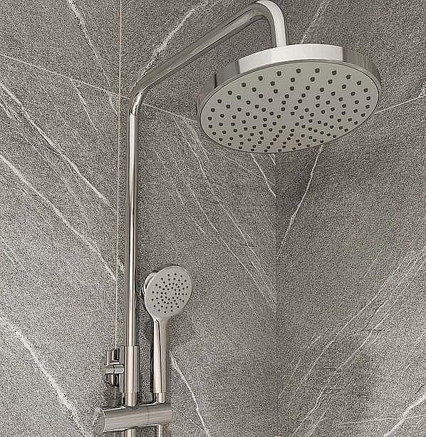 Душевая система Milardo Simp SIMSB1FM06 хром купить в интернет-магазине сантехники Sanbest