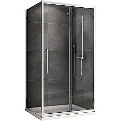 Душевой уголок Abber Schwarzer Diamant 140x50 AG30140H-S50 стекло прозрачное/профиль хром купить в интернет-магазине Sanbest