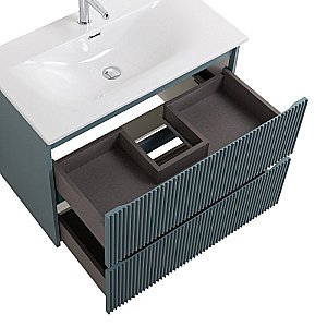 Тумба с раковиной BelBagno UNO-800-2C-SO-AO голубой матовый для ванной в интернет-магазине Sanbest