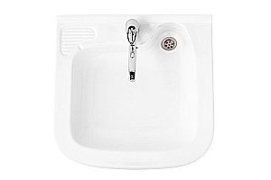 Раковина на стиральную машину Кувшинка Юни 60 белая купить в интернет-магазине Sanbest