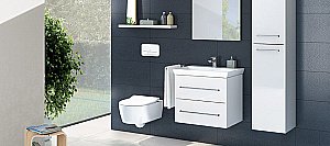 Унитаз подвесной Villeroy&Boch Avento 5656HRR1 альпийский белый, безободковый, с крышкой микролифт купить в интернет-магазине Sanbest