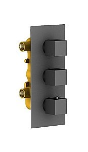 Душевая система Timo Tetra-thermo SX-0179/03SM черная матовая купить в интернет-магазине сантехники Sanbest