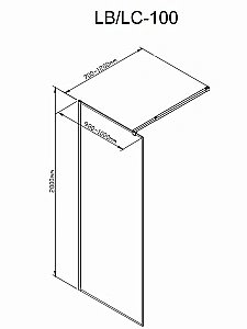 Душевое ограждение DTO LC 100 98899 прозрачная/профиль хром купить в интернет-магазине Sanbest