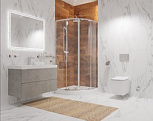 Унитаз подвесной Art&Max Techno AM9310CHR/SC белый, с сиденьем микролифт, безободковый купить в интернет-магазине Sanbest