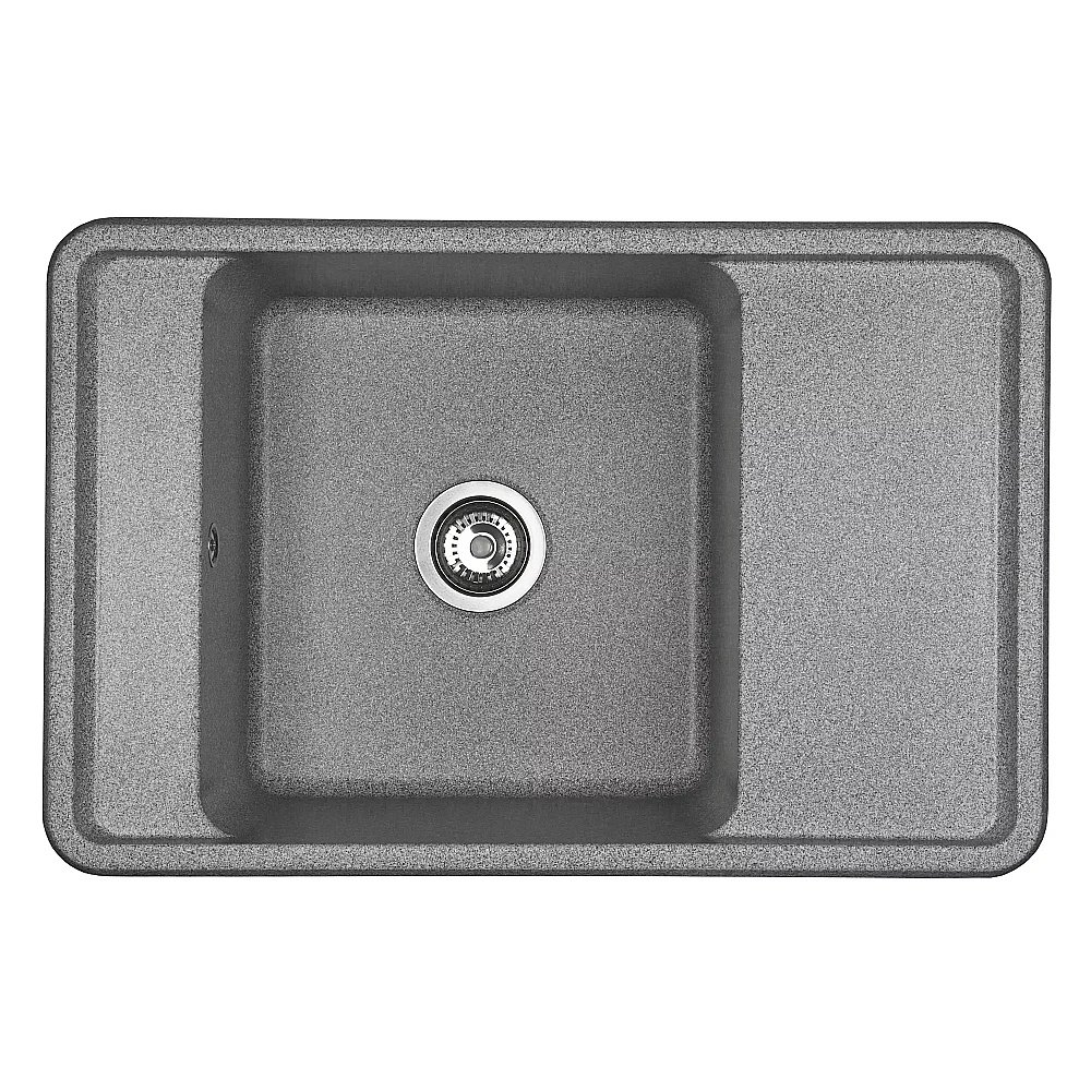 Мойка кухонная Акватон Беллис 78 серая купить в интернет-магазине сантехники Sanbest