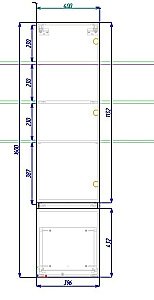 Шкаф подвесной Art&Max TECHNO 40 дуб Мелфорд/петли справа для ванной в интернет-магазине сантехники Sanbest
