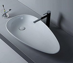 Раковина накладная Ceramalux N 76 7862 белая купить в интернет-магазине Sanbest