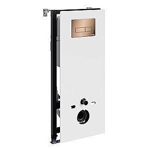 Система инсталляции для унитаза WasserKraft Abens 20TLT.010.ME.WH.RG03 с кнопкой розовое золото купить в интернет-магазине сантехники Sanbest