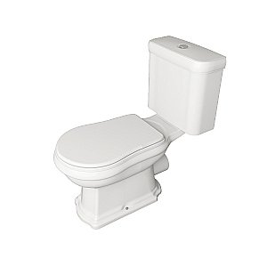 Унитаз напольный Kerasan Retro 1013 с бачком 1081 Белый/кнопка хром купить в интернет-магазине Sanbest