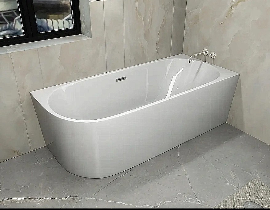 Ванна акриловая CeruttiSPA AMI CT10090 170х75 белая купить в интернет-магазине Sanbest