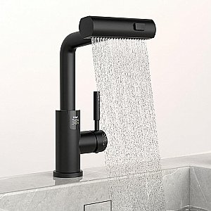 Смеситель для раковины Black&white Sky Day SD3028B черный матовый купить в интернет-магазине сантехники Sanbest