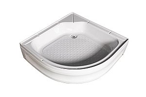 Душевой уголок с поддоном МОНОМАХ ДУ 70/180 МЗ 10000012463 70x70 стекло прозрачное с рисунком/профиль хром купить в интернет-магазине Sanbest