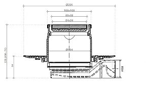 Душевой трап Pestan Confluo Standard 10х10 Plate 8 купить в интернет-магазине Sanbest