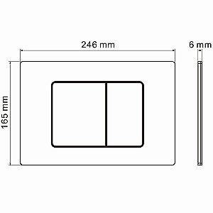 Кнопка для инсталляции Grossman Classic 700.K31.04.42M.42M графит сатиновый купить в интернет-магазине сантехники Sanbest