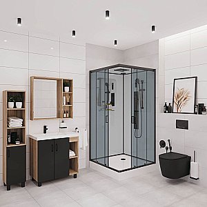 Душевая кабина с сенсором Niagara Premium NG- 6902-01GQ BLACK 100x100 купить в интернет-магазине Sanbest