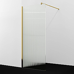 Душевое ограждение WasserKRAFT Rur 30W39PG-FL 90 профиль золото глянцевое/стекло рифленое купить в интернет-магазине Sanbest