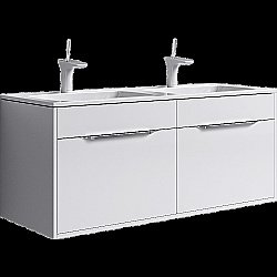 Тумба под раковину AQWELLA Malaga 120 белая купить в интернет-магазине сантехники Sanbest