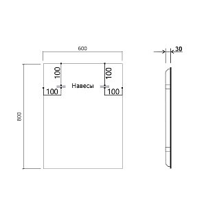 Зеркало LED VIncea VLM-3VN600-2 60x80 в ванную от интернет-магазине сантехники Sanbest