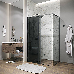 Душевой уголок Grossman Galaxy 140х100 120.K33.01.1410.42.10 стекло тонированное/профиль графит сатин купить в интернет-магазине Sanbest