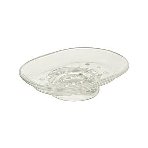 Мыльница настольная Migliore Mirella прозрачное стекло/медь купить в интернет-магазине сантехники Sanbest