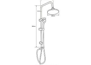 Душевая система Aquanet Passion R купить в интернет-магазине сантехники Sanbest