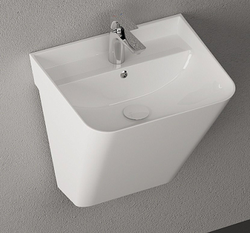 Раковина ISVEA Sott'Aqua 50 10SQ37002SV-2L белая матовая купить в интернет-магазине Sanbest