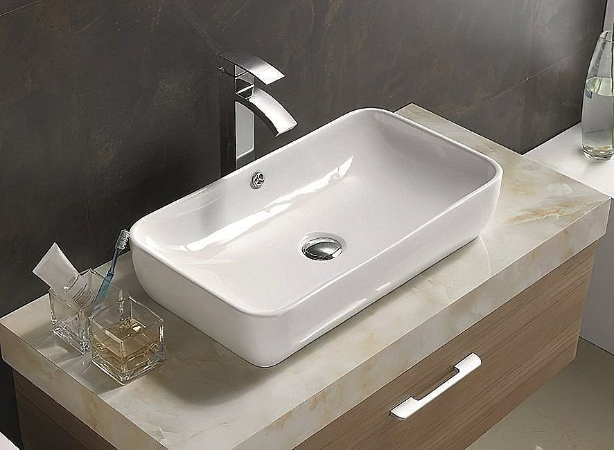 Раковина накладная Art&Max 60 AM-7090-B белая купить в интернет-магазине Sanbest