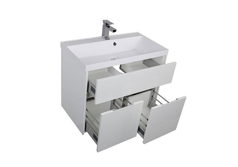 Тумба с раковиной Aquanet Латина 80 для ванной в интернет-магазине Sanbest