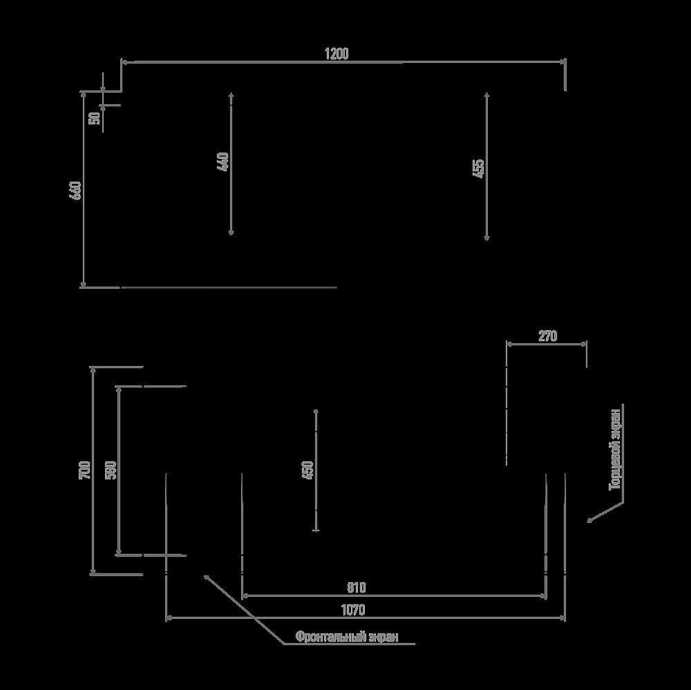 Ванна Alex Baitler GARDA 120х70 купить в интернет-магазине Sanbest