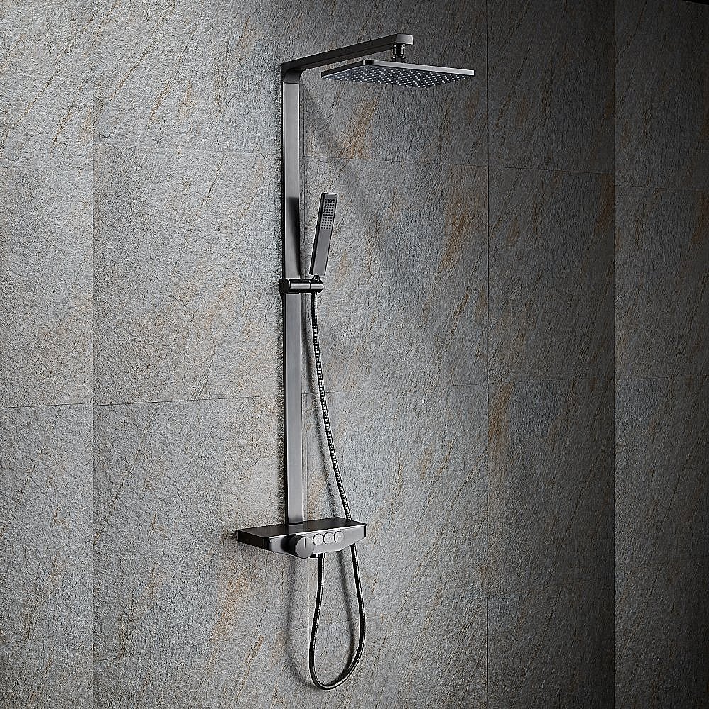 Душевая система Black&White UNIVERSE U7785GM оружейная сталь купить в интернет-магазине сантехники Sanbest