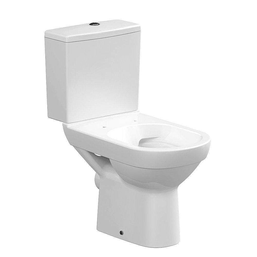 Унитаз Cersanit CITY Clean On 011 3/5 DPL EO slim с крышкой микролифт, с бачком, безободковый купить в интернет-магазине Sanbest