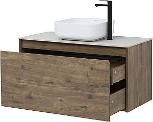 Тумба с раковиной Aquanet Nova Lite 249520 100 дуб рустикальный для ванной в интернет-магазине Sanbest