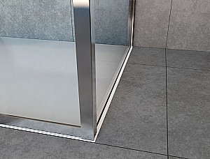 Душевой уголок Vincea Garda VSR-1G29017CLG 170x90 профиль брашированное золото/стекло прозрачное купить в интернет-магазине Sanbest