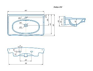 Тумба с раковиной Опадирис Валери 85 белая матовая для ванной в интернет-магазине Sanbest