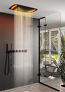 Душевая система Timo Saona SX-2319/03SM черная матовая купить в интернет-магазине сантехники Sanbest