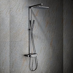 Душевая система Black&White UNIVERSE U7785GM оружейная сталь купить в интернет-магазине сантехники Sanbest