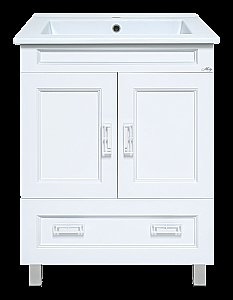 Тумба с раковиной Misty Дива - 65 П-Див01065-013Пр белая для ванной в интернет-магазине Sanbest