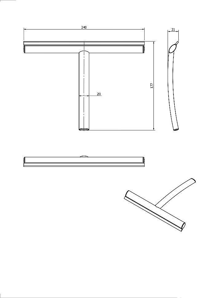 Скребок Langberger Accessories 71183 купить в интернет-магазине сантехники Sanbest