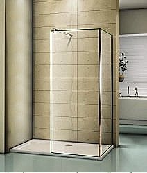 Душевое ограждение Good Door WALK IN SP+P 80х90 стекло прозрачное/профиль хром купить в интернет-магазине Sanbest