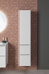 Шкаф-пенал Aquanet Вита 332447 35 белый матовый для ванной в интернет-магазине сантехники Sanbest