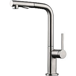 Смеситель для кухни Paulmark Neo Ne214419-BS  брашированная сталь купить в интернет-магазине сантехники Sanbest