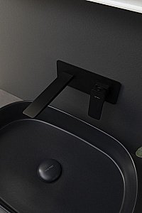 Раковина накладная Allen Brau Fantasy 55 4.11022.31 черная матовая купить в интернет-магазине Sanbest