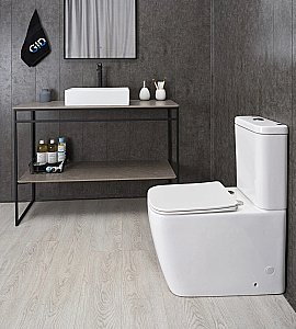 Раковина накладная Gid Geometrico 45 N1204 51225 белая купить в интернет-магазине Sanbest