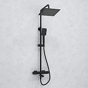 Душевая система WasserKraft Abens 2000 SET2696 Thermo черный Soft-touch купить в интернет-магазине сантехники Sanbest