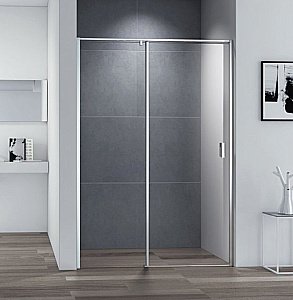 Душевая дверь Cezares URBAN-B-12-140-C-CR 140 стекло прозрачное/профиль хром купить в интернет-магазине Sanbest