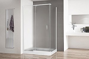 Душевой уголок Royal Bath HPV RB9120HPV-C 120х90 матовое стекло/профиль белый купить в интернет-магазине Sanbest
