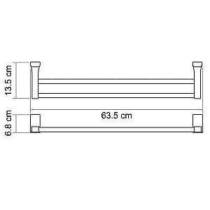 Полотенцедержатель WasserKRAFT Leine К-5040 купить в интернет-магазине сантехники Sanbest